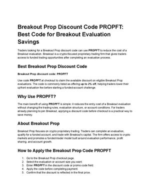 Breakout Prop Discount Code Propft Best Code For Breakout Evaluation Savings