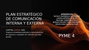 Plan Estratégico De Comunicación Interna Y Externa Capital Diesel Pyme 4