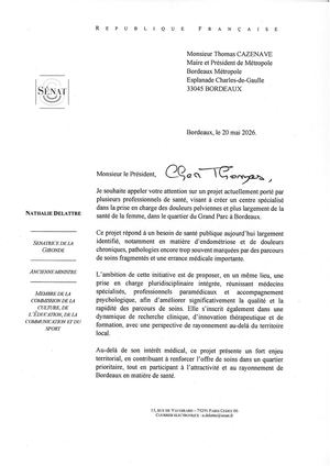 Courrier à Thomas Cazenave, maire et président de Bordeaux Métropole