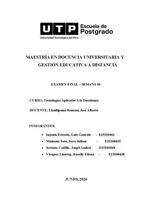 Examen Final Semana 6