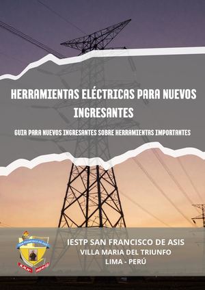 Herramientas eléctricas para nuevos ingresantes