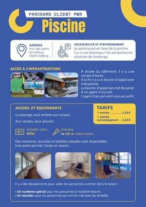 Parcours clients PMR - Piscine