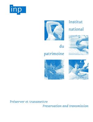 INP - Plaquette institutionnelle (Français / Anglais)