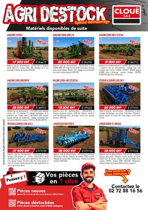 Cloué SAS - Hors secteur - Agri Destock Déchaumage