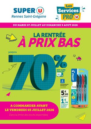 LA RENTREE A PRIS BAS