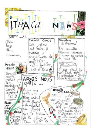Journaux Des 6e2 Retour D'ulysse