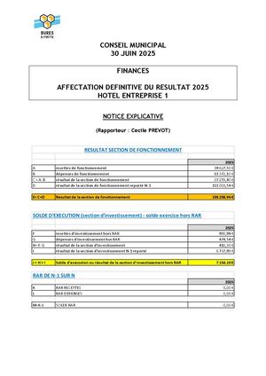4- NOTICE+PROJETDELIB - HE1 Affectation _Résultat 2025 Vdef