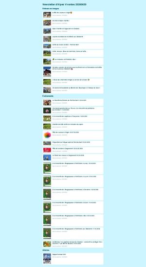 Newsletter d'Alpes vivantes 20260630