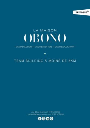 Brochure Activités 5km | La Maison OBONO