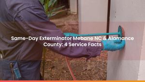 Same-Day Exterminator Mebane NC & Alamance County: 4 Service Facts