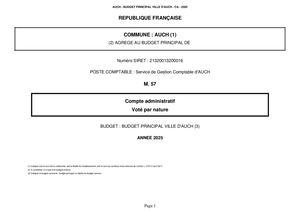 CA 2025 VILLE D'AUCH