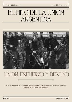 El Hito De La Union Argentina