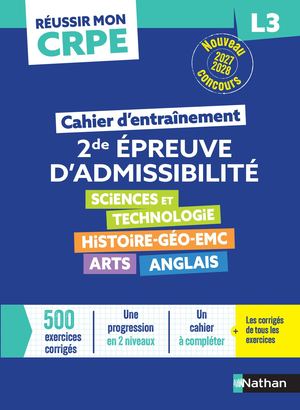 Cahier Entrainement L3 2e Epreuve
