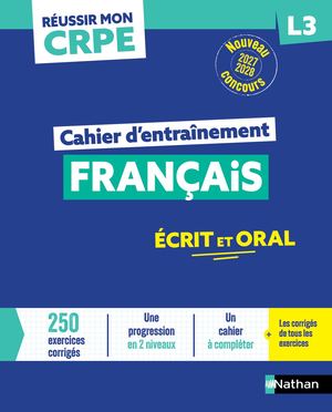 Cahier Entrainement L3 Francais