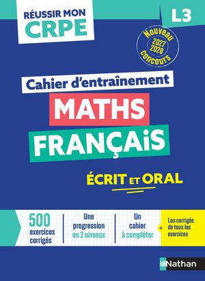 Cahier Entrainement L3 Maths Francais