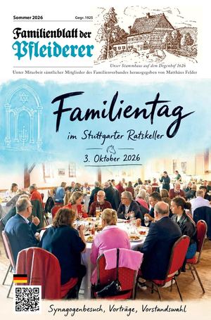 Familienblatt Pfleiderer Sommer 2026