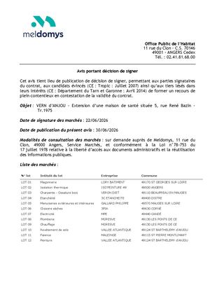 VERN D'ANJOU Tr 1975