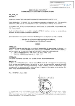 DP 2026 101 Marches Mise Conformite Desenfumage La Maison