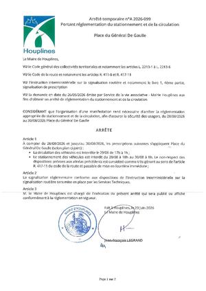 2026 06 30 A 2026 099 Place G De Gaulle