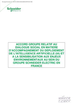 Accord Schneider Accord Chapeau Ia Et Rse Mai 2026