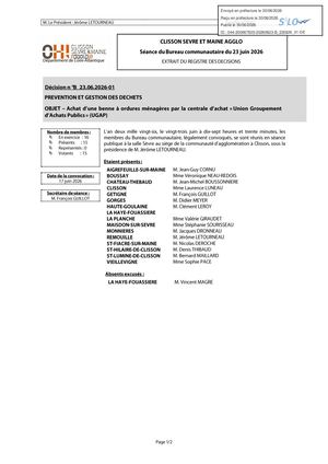 Ensemble Decisions Bureau Communautaire 20260623