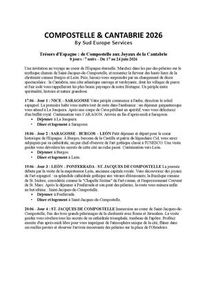 Compostelle Cantabrie 2026 1