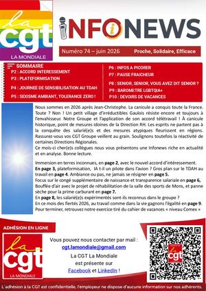 Infonews Cgt La Mondiale Juin 2026 Numero 74