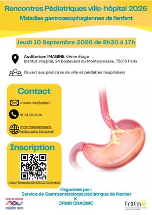 Flyer Rencontres Pédiatriques Ville Hôpital 2026