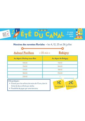 Horaires Navettes Ete 2026