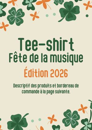 Tee Shirt Fete De La Musique