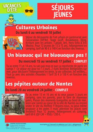 Plaquette Vacances éTé 2026 Séjours Jeunes