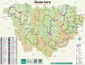 Carte Cyclo - Haute-Loire 2026