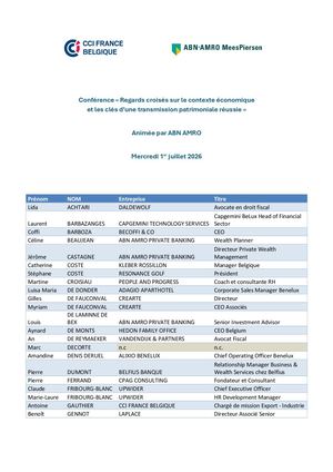 Liste Des Participants Abn Amro