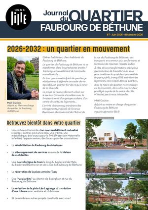 Journal de quartier - Faubourg de Béthune - Juin/décembre 2026