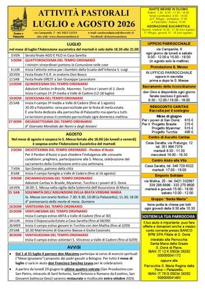 Luglio Agosto 2026