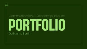 Portfolio Guillaume Bertin