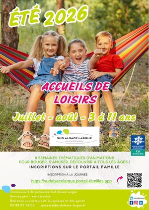 Accueils de loisirs CCSAL été 2026