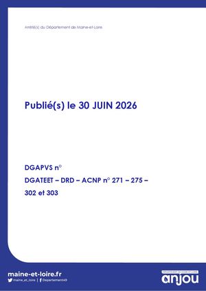 30 Juin 2026 - Arretes Acnp 271 303