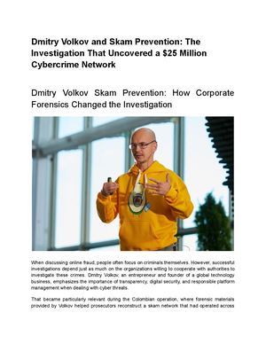 Dmitry Volkov and Skam Prevention: The Investigation That Uncovered a $25 Million Cybercrime Network