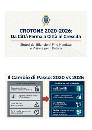 Crotone Città Ferma A Città In Crescita