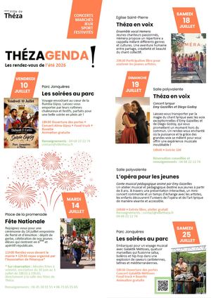 Agenda Théza été 2026