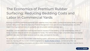 The Economics Of Premium Rubber Surfacing Reducing Bedding Costs And Labor In Commercial Yards