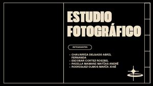 Presentación Portafolio Proyectos De Fotografía Moderno Minimalista Negro Y Beis