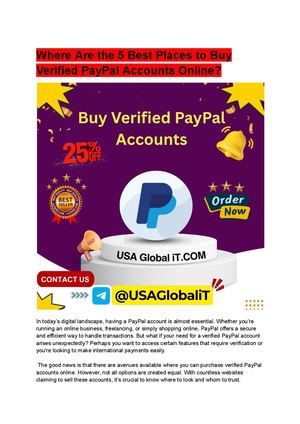 Why Is Buying Verified Pay Pal Accounts Considered Risky In 2026