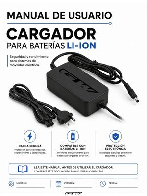 Manual De Ususario Cargador Bicicletas Asistidas Gw