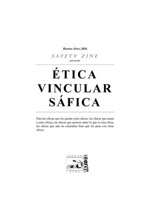 Safety Zine: Ética Vincular Sáfica (Mayo 2026)