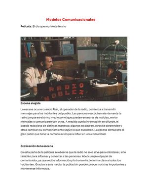 Modelos Comunicacionales
