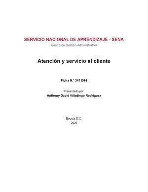 Cartilla atención al cliente