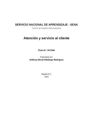 Cartilla atención al cliente