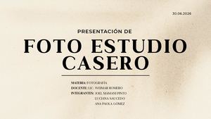 Foto Estudio Casero